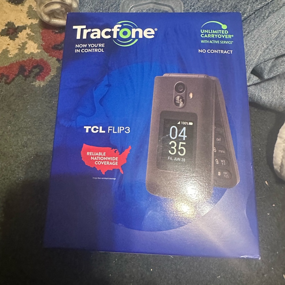 TCL Flip 3 Cell Phone - Black